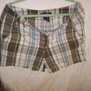 French Cuff Plaid shorts sz 14